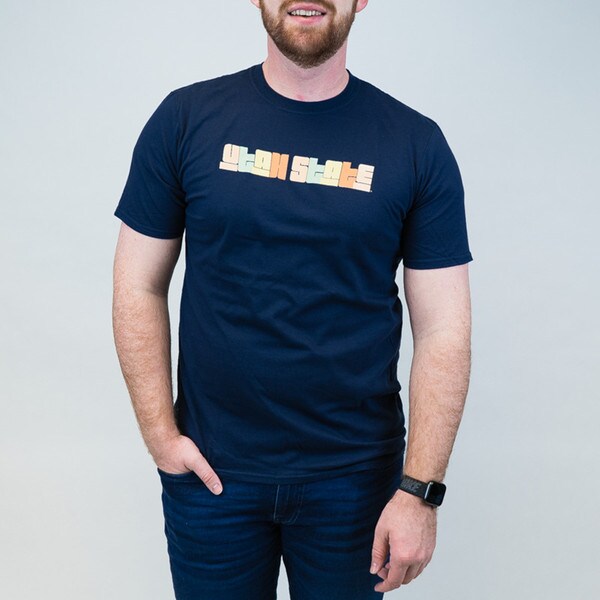 pastel utah state tshirt navy